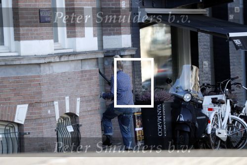 Amsterdam 9 maart 2019
Bridget Maasland bij haar nieuwe huis.