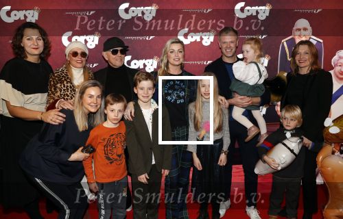 Amsterdam 10 februari 2019
Premiere Corgi in pathe arena. Bridget Maasland kwam met haar zoon Mees ouders en vrienden