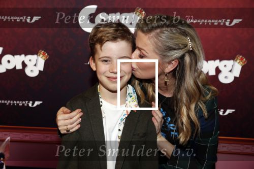 Amsterdam 10 februari 2019
Premiere Corgi in pathe arena. Bridget Maasland kwam met haar zoon Mees ouders en vrienden