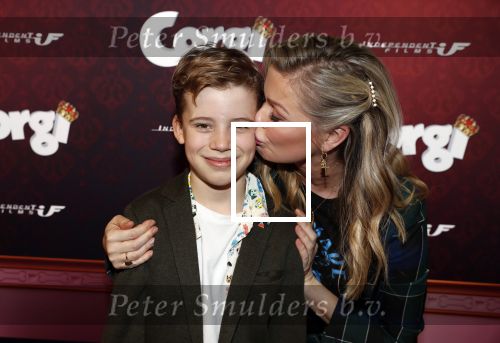 Amsterdam 10 februari 2019
Premiere Corgi in pathe arena. Bridget Maasland kwam met haar zoon Mees ouders en vrienden
