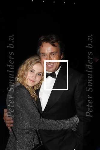 Hilversum 11 maart 2019
Uitreiking BUMA prijzen in studio 21. Day Ewbank met Marco Borsato