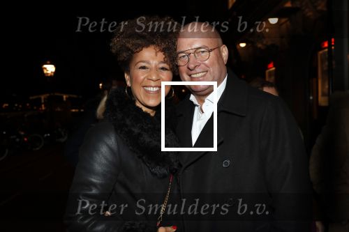 Amsterdam 15 februari 2019
Premiere de verleiders in Carre. Diana Matroos met partner