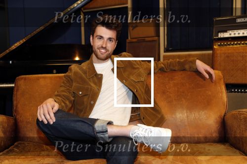 Hilversum 8 maart 2019
Duncan Laurence , de nederlandse vertegenwoordiger van het Songfestival bij de wisseloord studioâ€™s