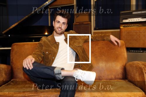 Hilversum 8 maart 2019
Duncan Laurence , de nederlandse vertegenwoordiger van het Songfestival bij de wisseloord studioâ€™s