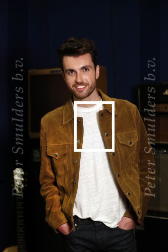 Hilversum 8 maart 2019
Duncan Laurence , de nederlandse vertegenwoordiger van het Songfestival bij de wisseloord studioâ€™s