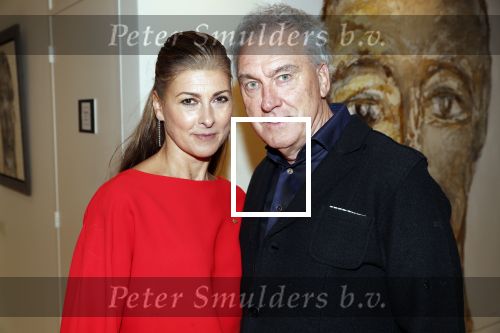 Amsterdam 12 maart 2019
Modeshow Mart Visser in zijn eigen Atelier.
Euvgenia Parakhina met man Jeroen Jorna