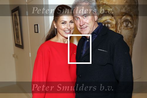 Amsterdam 12 maart 2019
Modeshow Mart Visser in zijn eigen Atelier.
Euvgenia Parakhina met man Jeroen Jorna