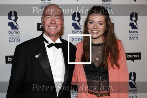 Hilversum 11 maart 2019
Uitreiking BUMA prijzen in studio 21. Ferdi Bolland met dochter
