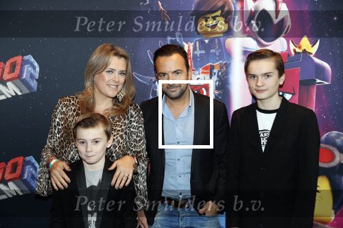 Utrecht 3 februari 2019
Premiere Lego film in de bioscoop bij de jaarbeurs. Gerard Ekdom met zijn vrouw en kinderen