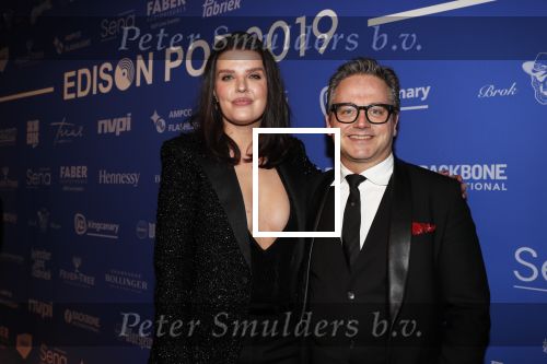 Amsterdam 11 februari 2019
Uitreiking Edisons bij de westergasfabriek. Guus Meeuwis met zijn vriendin Manon Meijers