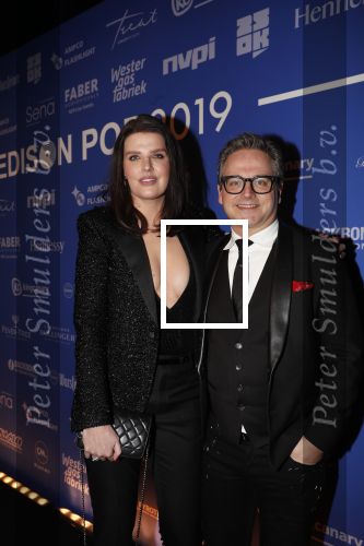 Amsterdam 11 februari 2019
Uitreiking Edisons bij de westergasfabriek. Guus Meeuwis met zijn vriendin Manon Meijers