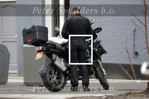 Amsterdam 8 maart 2019
Humberto Tan op zijn BMW motor.
