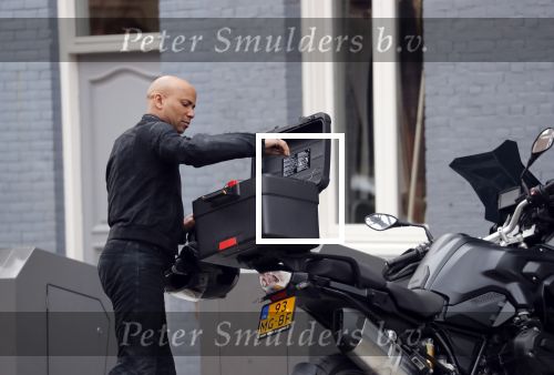 Amsterdam 8 maart 2019
Humberto Tan op zijn BMW motor.