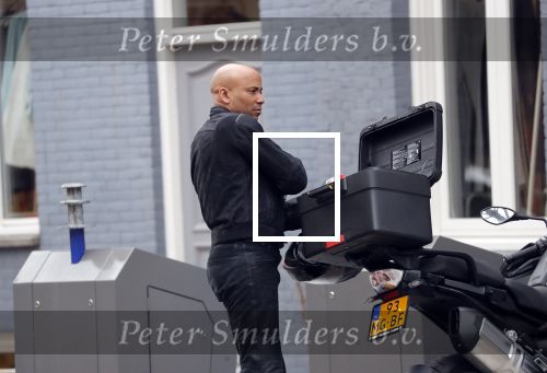 Amsterdam 8 maart 2019
Humberto Tan op zijn BMW motor.