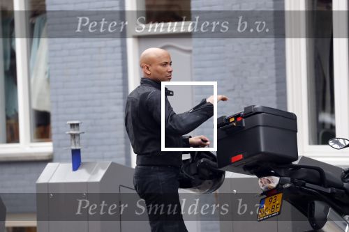 Amsterdam 8 maart 2019
Humberto Tan op zijn BMW motor.