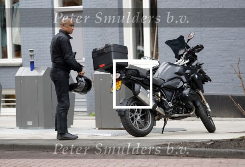Amsterdam 8 maart 2019
Humberto Tan op zijn BMW motor.