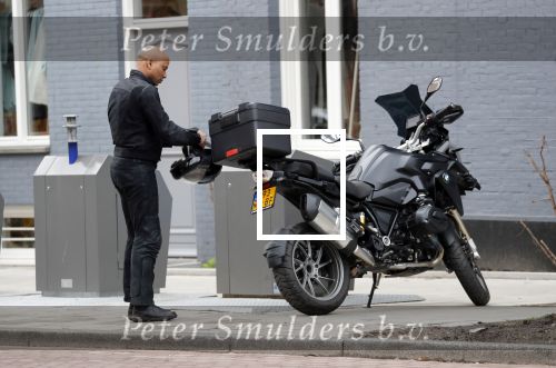 Amsterdam 8 maart 2019
Humberto Tan op zijn BMW motor.