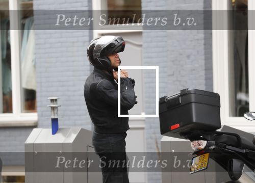 Amsterdam 8 maart 2019
Humberto Tan op zijn BMW motor.