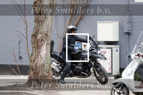 Amsterdam 8 maart 2019
Humberto Tan op zijn BMW motor.