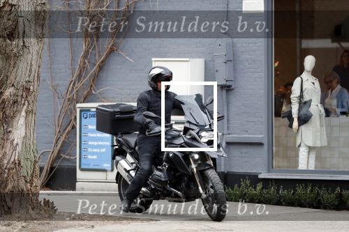 Amsterdam 8 maart 2019
Humberto Tan op zijn BMW motor.