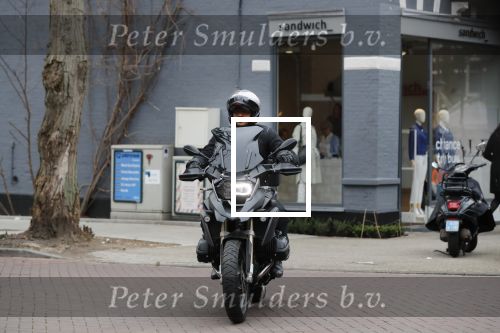 Amsterdam 8 maart 2019
Humberto Tan op zijn BMW motor.