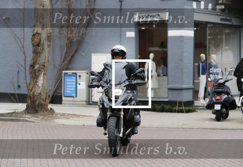 Amsterdam 8 maart 2019
Humberto Tan op zijn BMW motor.
