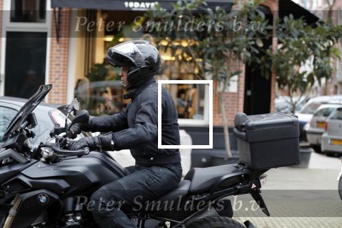 Amsterdam 8 maart 2019
Humberto Tan op zijn BMW motor.