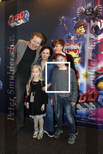 Utrecht 3 februari 2019
Premiere Lego film in de bioscoop bij de jaarbeurs. Jan Rot met vrouw en kinderen