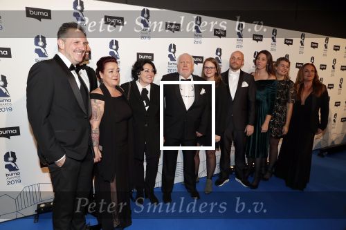 Hilversum 11 maart 2019
Uitreiking BUMA prijzen in studio 21. Jan Smeets met vrouw en familie