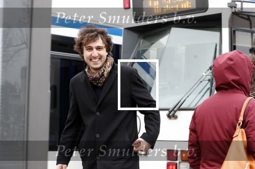 Amsterdam 9 maart 2019
Jesse Klaver met zijn persvoorlichtster Lot Feijen in Amsterdam
