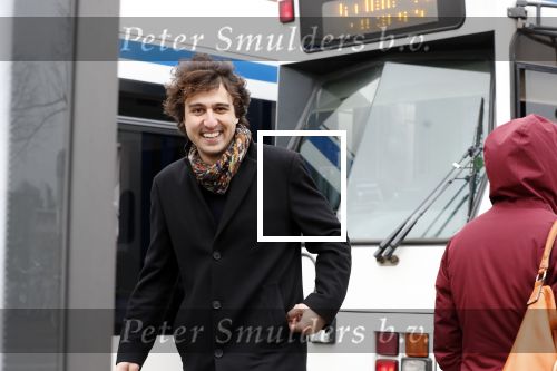 Amsterdam 9 maart 2019
Jesse Klaver met zijn persvoorlichtster Lot Feijen in Amsterdam