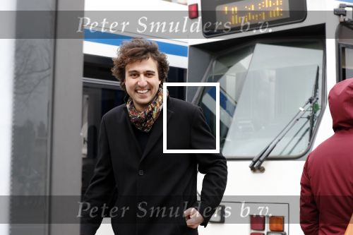 Amsterdam 9 maart 2019
Jesse Klaver met zijn persvoorlichtster Lot Feijen in Amsterdam