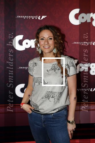 Amsterdam 10 februari 2019
Premiere Corgi in pathe arena.  Jessica Mendels met dochter IIse en dochter Eva Keesje