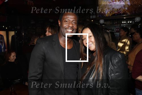 Amsterdam 14 februari 2019
Feestje voor de kluivert dog rescue foundation in het toppers cafe. John Williams met zijn vrouw