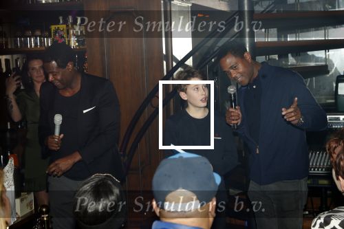 Amsterdam 14 februari 2019
Feestje voor de kluivert dog rescue foundation in het toppers cafe. John Williams Patrick Kluivert en Max Smulders