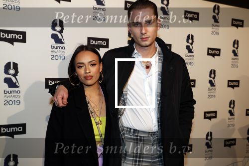Hilversum 11 maart 2019
Uitreiking BUMA prijzen in studio 21. Jung Felix met partner