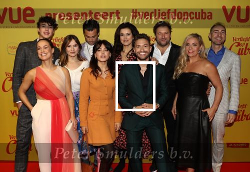 Hilversum, 11 Februari 2019 Premiere Verliefd op Cuba
Maaike Martens Jan Kooijman Johan Neijenhuis Rolf Sanchez Tjebbo Gerritsen Niek Roozen Barbara sloesen en Anouk Maa