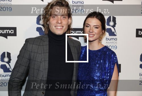Hilversum 11 maart 2019
Uitreiking BUMA prijzen in studio 21. Maan met haar vriend Dj Tony Perroni