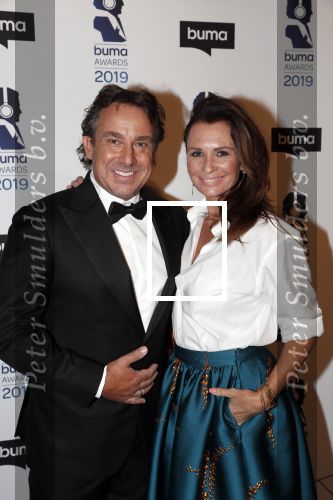 Hilversum 11 maart 2019
Uitreiking BUMA prijzen in studio 21. Marco en Leontine Borsato.