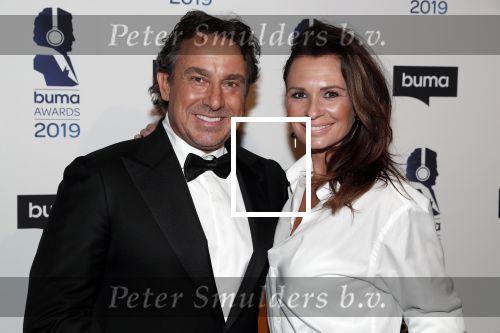 Hilversum 11 maart 2019
Uitreiking BUMA prijzen in studio 21. Marco en Leontine Borsato.