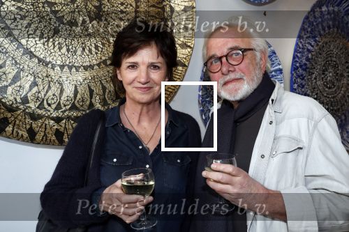 Amsterdam 9 maart 2019
Opening expositie Bert Kuizenga. Martine v Os met haar man .