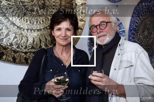 Amsterdam 9 maart 2019
Opening expositie Bert Kuizenga. Martine v Os met haar man .