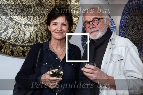 Amsterdam 9 maart 2019
Opening expositie Bert Kuizenga. Martine v Os met haar man .