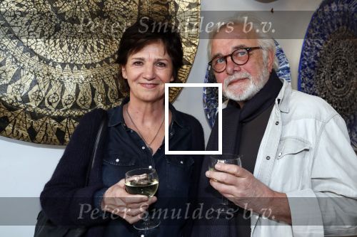 Amsterdam 9 maart 2019
Opening expositie Bert Kuizenga. Martine v Os met haar man .