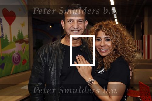 Amsterdam 2 maart 2019
Najib Amhali en zijn vrouw Miama vieren de 4e verjaardag van hun zoon Novell . Ook zoon Noah is aanwezig in Candy Castle