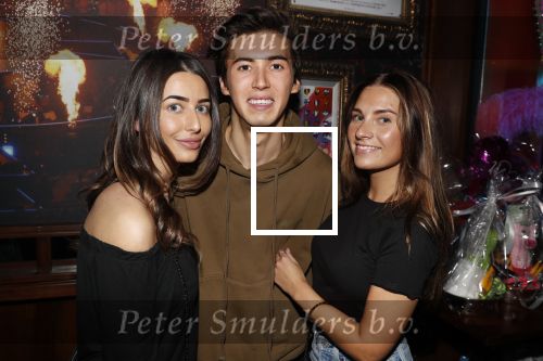 Amsterdam 14 februari 2019
Feestje voor de kluivert dog rescue foundation in het toppers cafe. Nino Wilkes met 2 vriendinnen