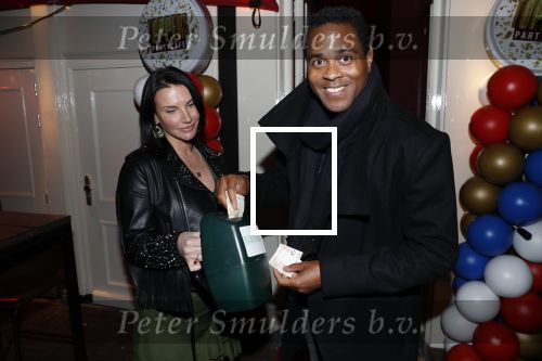 Amsterdam 14 februari 2019
Feestje voor de kluivert dog rescue foundation in het toppers cafe. Patrick Kluivert.