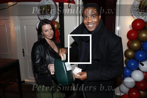 Amsterdam 14 februari 2019
Feestje voor de kluivert dog rescue foundation in het toppers cafe. Patrick Kluivert.