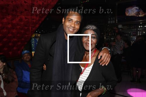 Amsterdam 14 februari 2019
Feestje voor de kluivert dog rescue foundation in het toppers cafe. Patrick Kluivert met zijn moeder