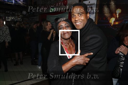 Amsterdam 14 februari 2019
Feestje voor de kluivert dog rescue foundation in het toppers cafe. Patrick Kluivert met zijn moeder